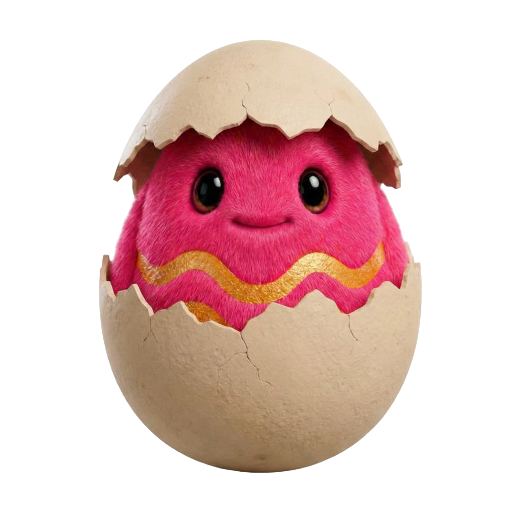 Aldo, freshly hatched from its egg
