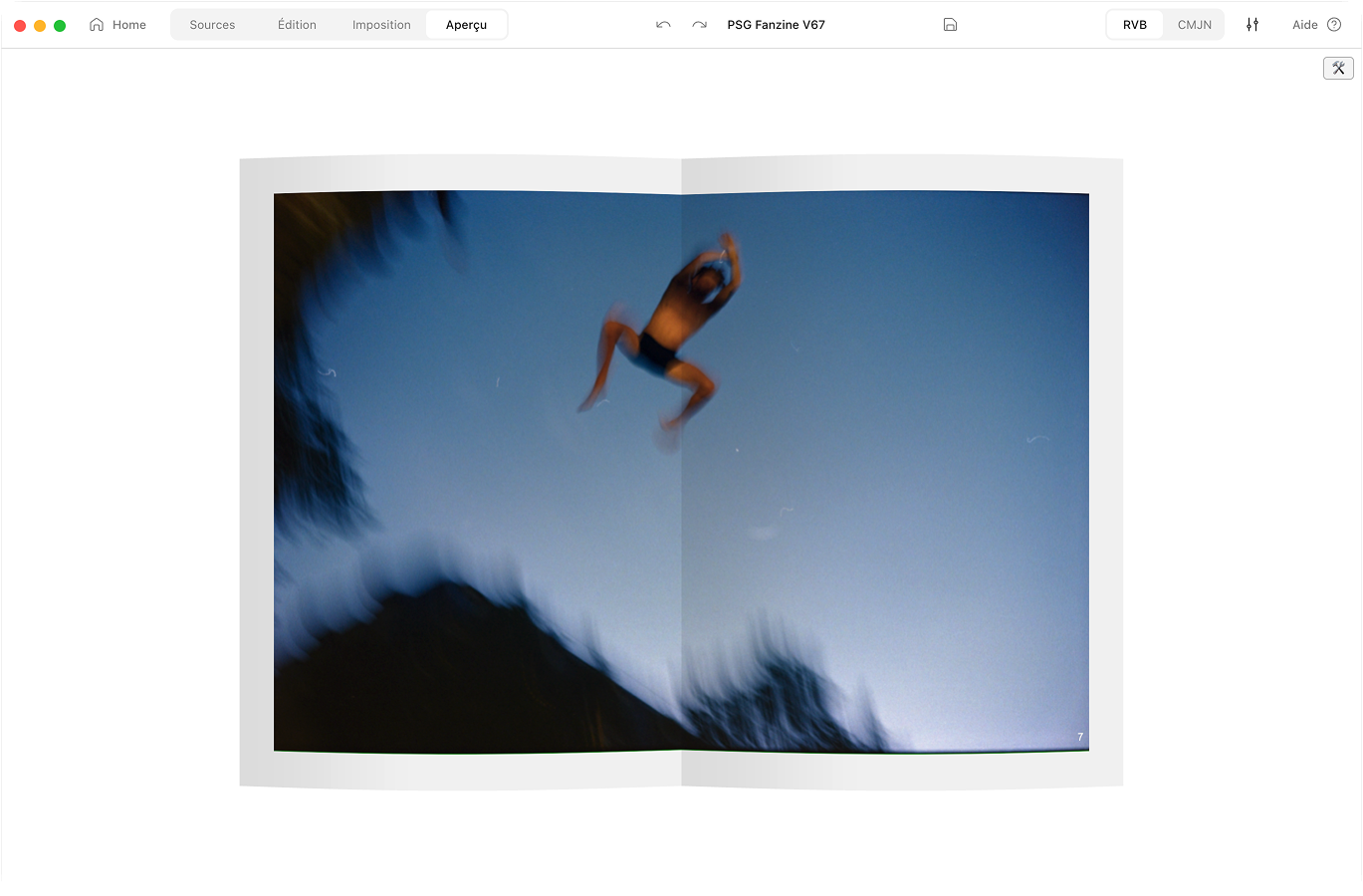 The Aldo Reborn 3D preview on macOS — flipping through the finished photo book